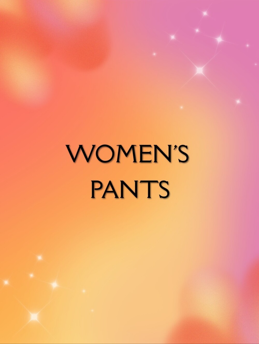 Women's pants